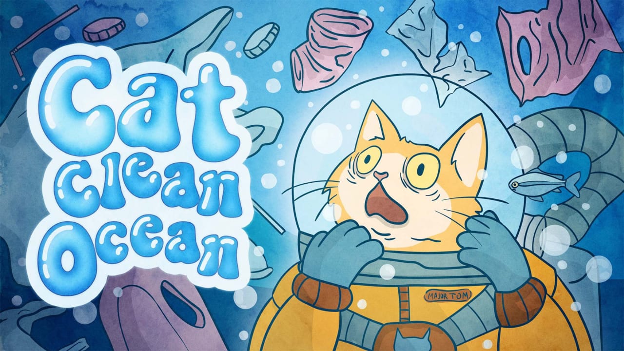 猫咪清理海洋 Cat Clean Ocean