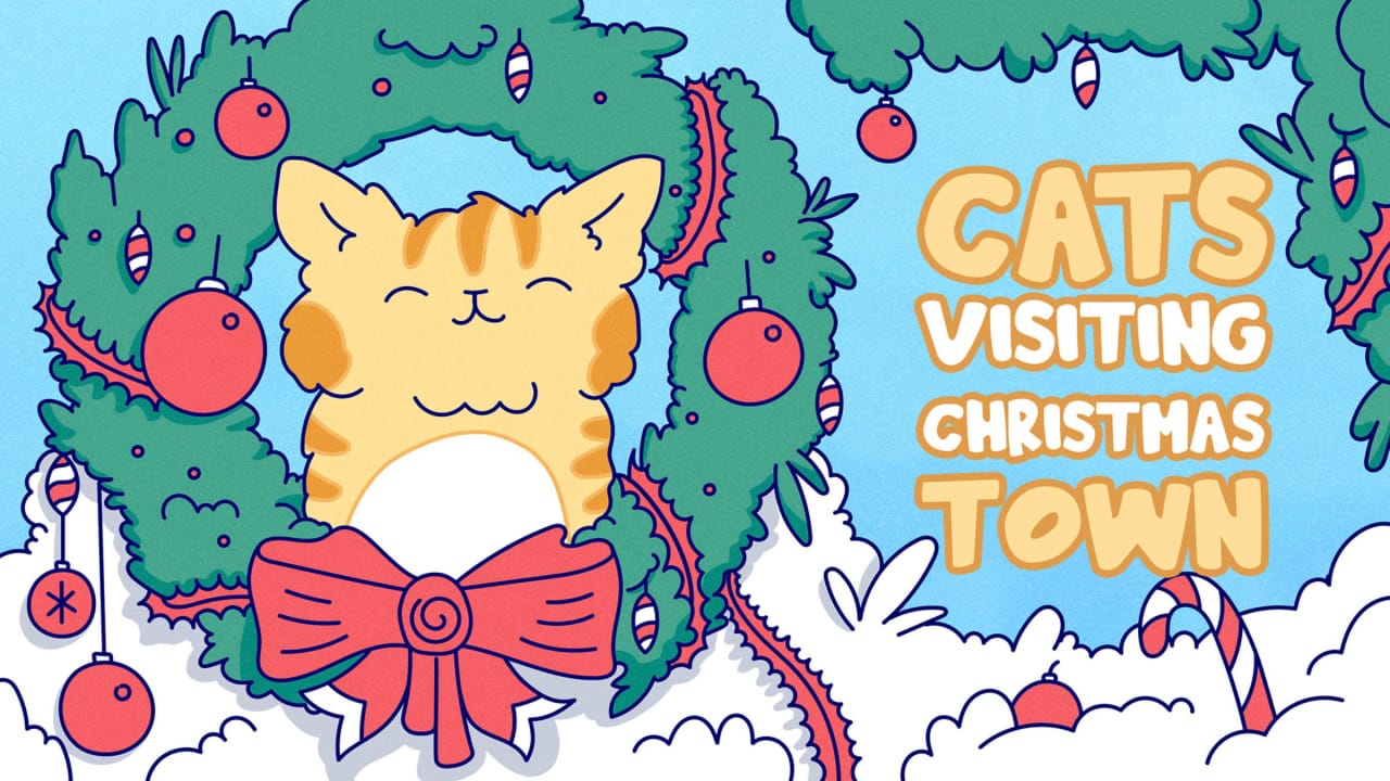 猫造访圣诞小镇 Cats Visiting Christmas Town