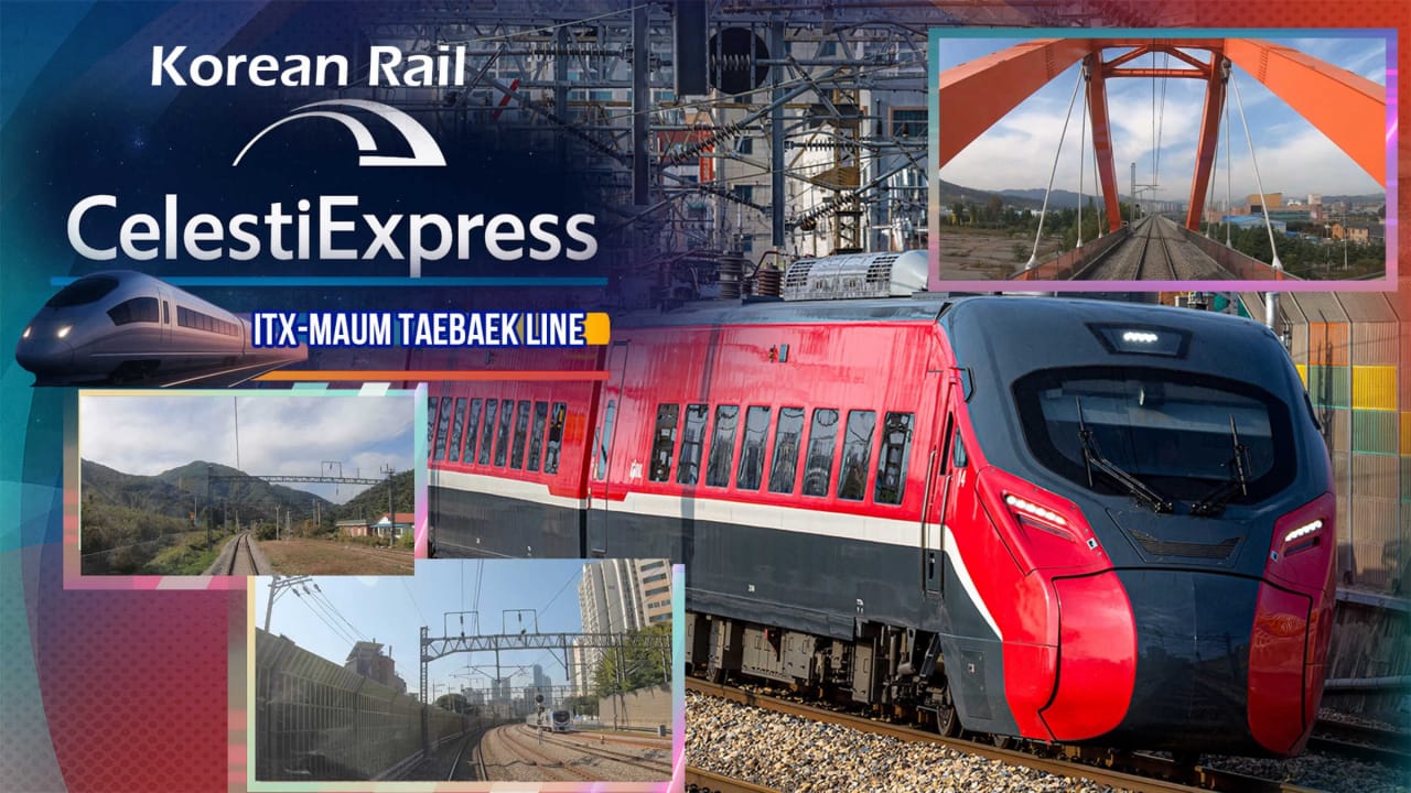 韩国铁路 Celesti特快 ITX-MAUM 太白线 Korean Rail Celesti Express ITX-MAUM Taebaek Line